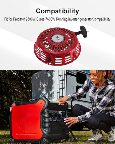 TIKSCIENCE بادئ حركة ارتدادي بمقبض ومسامير مناسبة لـ Predator 9500W Surge 7600W تشغيل مولد العاكس استبدال 71365 59188 in Kuwait