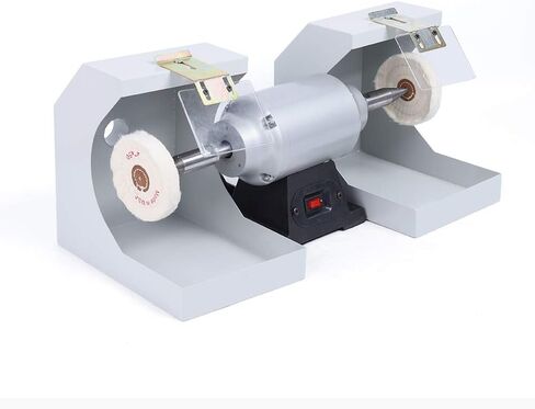 Polishing Machine, 550W 110V Polishing Polish Laboratory Lathe Machine Grinder Lab Equipment Polisher, 3000RPM Double Top Countertop Polisher for Jewelry Polishing Burnishing Casting in Kuwait