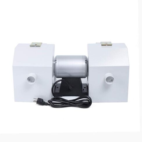 Polishing Machine, 550W 110V Polishing Polish Laboratory Lathe Machine Grinder Lab Equipment Polisher, 3000RPM Double Top Countertop Polisher for Jewelry Polishing Burnishing Casting in Kuwait