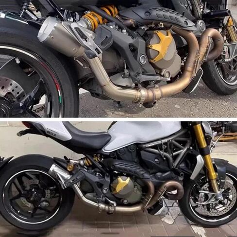 قطع غيار دراجة نارية العادم الخمار الأوسط وصلة الأنابيب ربط الانزلاق على موصل لسيارات BMW F750 F850 GS ADV 2020 2019 in Kuwait