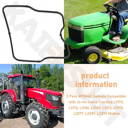 2 حزمة M115442 جوانات متوافقة مع نماذج جون ديري LX173، LX176، LX186، LX188، LX172، LX178، LX277، LX289، LX279 in Kuwait