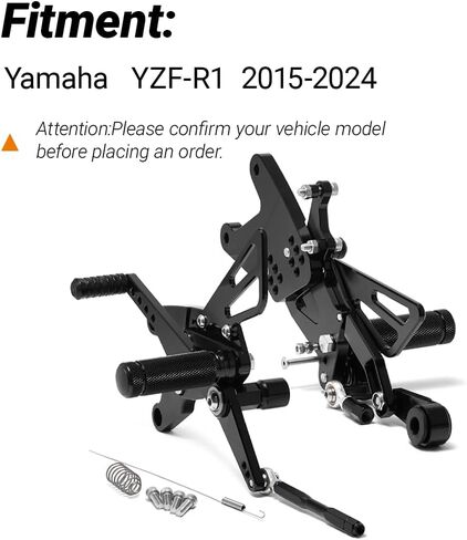 Motorcycle Adjustable Rear Sets Rearsets Foot Pegs for Yamaha YZF-R1 YZF R1 2015-2024 in Kuwait