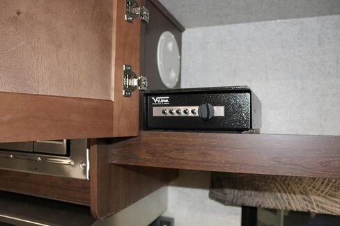 صندوق أمان بدون مفتاح V-Line 2597-S Desk Mate مع دعامة تثبيت سريعة التحرير (أسود) in Kuwait