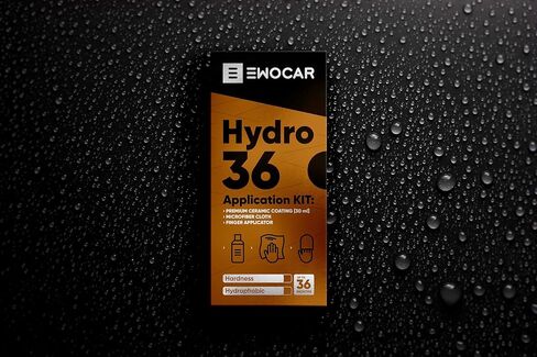 مجموعة طلاء السيراميك Hydro36 للسيارات - مجموعة حماية احترافية لطلاء السيارة مع لمعان طويل الأمد، وطلاء مقاوم للماء ودرع من الأشعة فوق البنفسجية in Kuwait