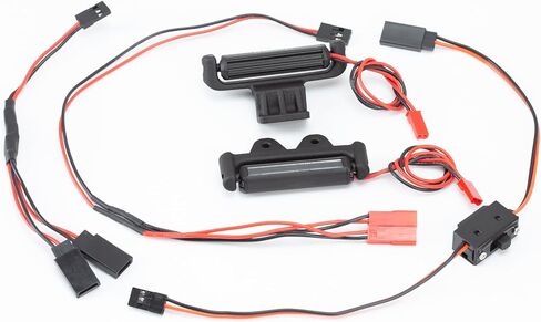 طقم شريط إضاءة RC لـ ARRMA 1/10 Gorgon 2WD & 1/10 Quake 2WD فقط، تصميم سهل الارتداء، مصابيح أمامية بيضاء وخلفية حمراء in Kuwait