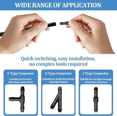 20 in 1 Universal windshield washer hose repair kit - 4M washer fluid hose, 2 Nozzles, 6 Hose Connectors,10 Hood Retainers & fastener removal tool, Suitable for Most Car Windshield Fluid Tubing in Kuwait