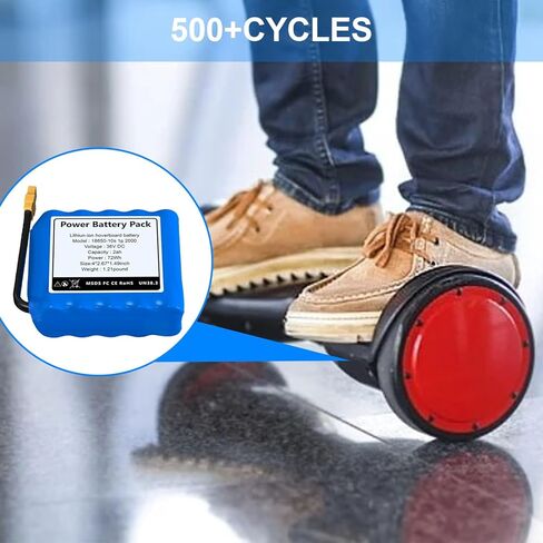 36V (Fit 42V) 2Ah Replacement Battery for Hover-1, Jetson, 10S1P for 150W-300W Dual Motor, 4 x1.49 x 2.67 inch Long Lasting, Durable in Kuwait