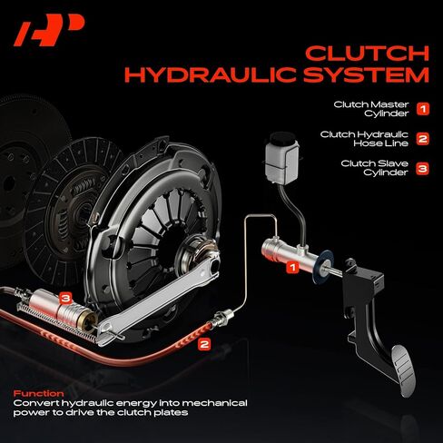 A-Premium Clutch Hydraulic Hose Line Compatible with Nissan Frontier 2005-2019, Xterra 2005-2015, 4.0L in Kuwait