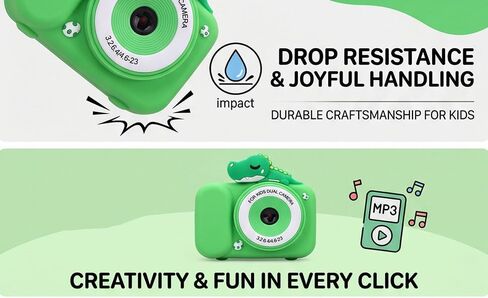 Yoidesu Kids Digital Camera with Tripod Stand, 48MP Digital Video Camera for Kids, Built in Games MP3 Player, Portable Toy Cam Christmas Birthday Boys Girls in Kuwait
