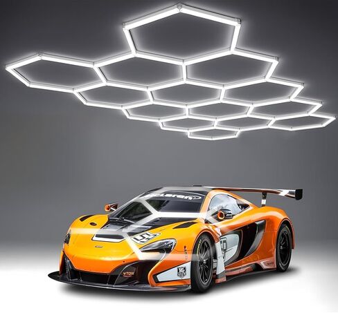 25 حزمة من مصابيح RGB السداسية، مزامنة الموسيقى 5 مصابيح سداسية LED سداسية، RGB 358 نوعًا من التغييرات، أضواء قابلة للتعديل للسرعة وقابلة للتعديل بنفسك، تطبيق ذكي وجهاز تحكم عن بعد، لديكور الطابق السفلي من الاستوديو in Kuwait