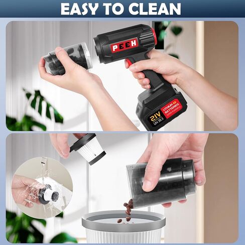 Handheld Vacuum for Home, Cordless Portable Vacuum Cleaner, Rechargeable with 60 Mins Max Runtime, High Power Vacuum for Car, Office, Pet Hair, Gap Cleaning (Grey) in Kuwait