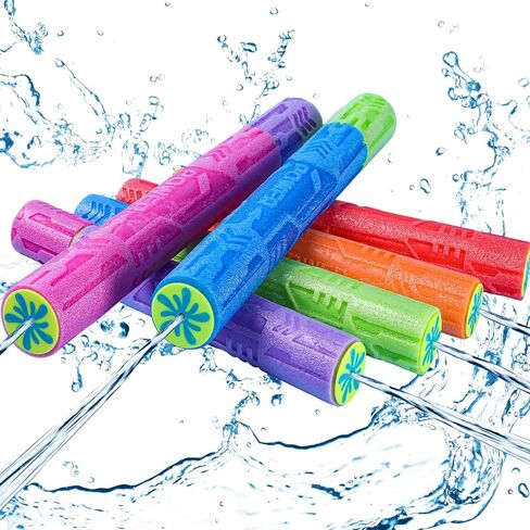 FENYAN Water Blasters, 6 Pack Foam Water Guns for Kids Adults, Swimming Pool Toys Water Squirter Gun, Summer Beach Party Outdoor Activities for Boys Girls Ages 4-8, 6-8, 8-12 in Kuwait