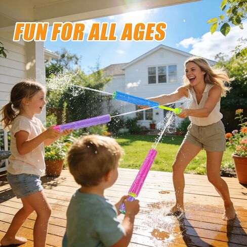 FENYAN Water Blasters, 6 Pack Foam Water Guns for Kids Adults, Swimming Pool Toys Water Squirter Gun, Summer Beach Party Outdoor Activities for Boys Girls Ages 4-8, 6-8, 8-12 in Kuwait