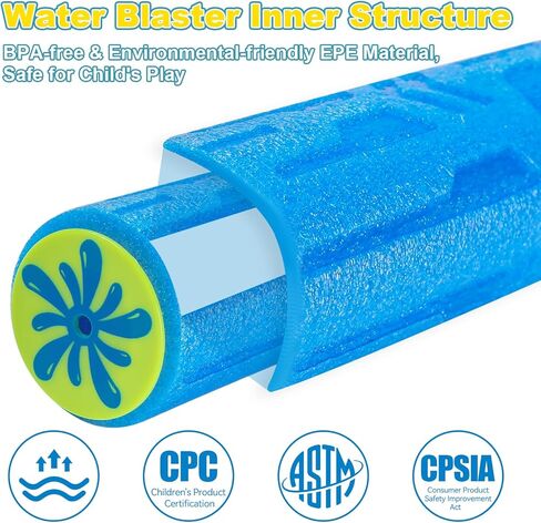 FENYAN Water Blasters, 6 Pack Foam Water Guns for Kids Adults, Swimming Pool Toys Water Squirter Gun, Summer Beach Party Outdoor Activities for Boys Girls Ages 4-8, 6-8, 8-12 in Kuwait