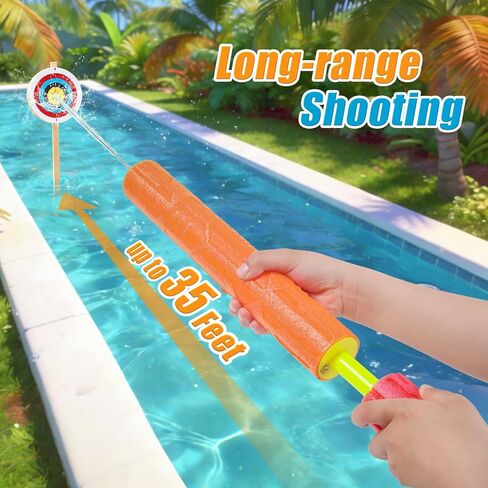FENYAN Water Blasters, 6 Pack Foam Water Guns for Kids Adults, Swimming Pool Toys Water Squirter Gun, Summer Beach Party Outdoor Activities for Boys Girls Ages 4-8, 6-8, 8-12 in Kuwait