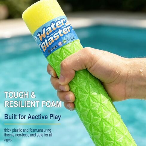 Water Gun Blaster for Kids Toddler: 3 Pack Pool Toys for Kids Foam Water Squirters - Outdoor Summer Swimming Beach Toys for Ages 4-8 6-8 8-10 8-12 Backyard Pool Party Favors for Boys Girls in Kuwait