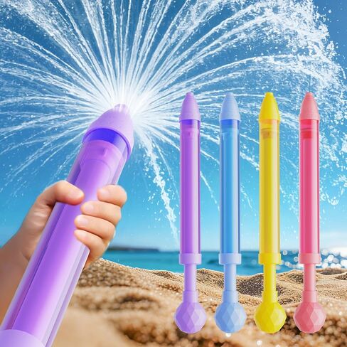 6 عبوات من مدفع المياه على نطاق واسع، مسدس رش الماء للأطفال البالغين، مسدسات رذاذ الماء المتألقة للأطفال من سن 4 إلى 12 عامًا، أدوات إطلاق المياه للعبة حمام السباحة، السباحة على الشاطئ، الفناء الخلفي للحفلات الخارجية in Kuwait