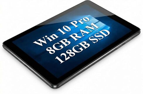 تابلت وين 10 برو 8 بوصة، ذاكرة وصول عشوائي 8 جيجابايت، 128 جيجابايت SSD، خفيف الوزن للغاية 0.66 رطل، شاشة IPS HD 1280x800، Micro HDMI وUSB، تخزين قابل للتوسيع، كمبيوتر محمول للأعمال والترفيه in Kuwait