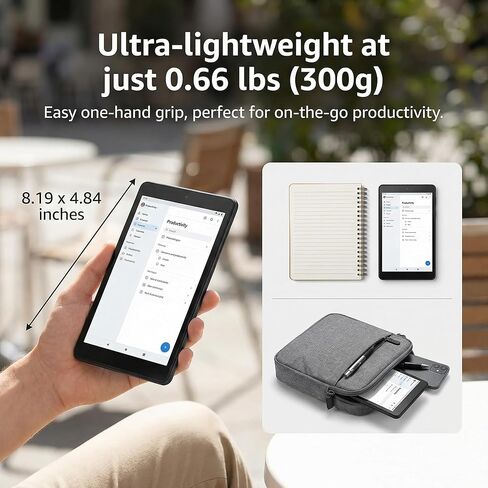 تابلت وين 10 برو 8 بوصة، ذاكرة وصول عشوائي 8 جيجابايت، 128 جيجابايت SSD، خفيف الوزن للغاية 0.66 رطل، شاشة IPS HD 1280x800، Micro HDMI وUSB، تخزين قابل للتوسيع، كمبيوتر محمول للأعمال والترفيه in Kuwait