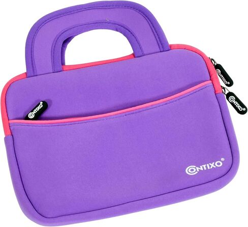 Contixo K102 Kids Tablet Bundle with Smart Watch & Sleeve Bag, 10 Inch Android Tablet for Kids with 32GB, Educational Kids Watch with Games, Camera, Music Player, Parental Controls - Purple in Kuwait