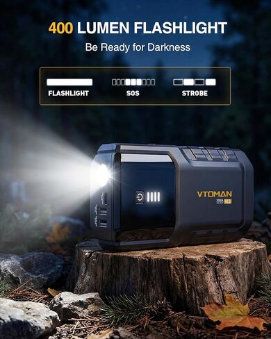 VTOMAN VL3 Jump Starter Upgraded with LiFePO4 Battery, 3000A Portable Car Battery Booster for Up to 7.0L Gas and 5.0L Diesel Engines, 12V Jump Box with LED Flashlight, Jumper Cable, Storage Bag in Kuwait