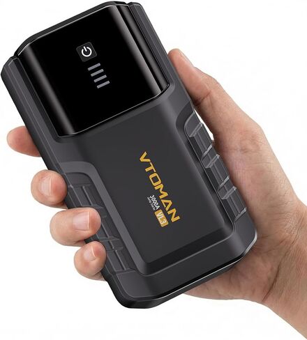 VTOMAN VL3 Jump Starter Upgraded with LiFePO4 Battery, 3000A Portable Car Battery Booster for Up to 7.0L Gas and 5.0L Diesel Engines, 12V Jump Box with LED Flashlight, Jumper Cable, Storage Bag in Kuwait