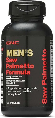 تركيبة Saw Palmetto للرجال من GNC، 120 قرصًا، تدعم وظيفة البروستاتا الطبيعية in Saudi Arabia