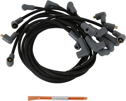 MSD 31593 Super Conductor Spark Plug Wire Set, Black, Socket Style Terminals in Kuwait