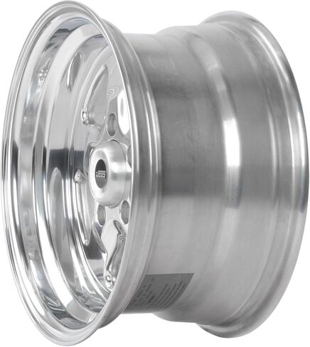 JEGS Sport Star Aluminum Wheel 15in.x 8in.| 5 x 4.75in.Wheel Bolt Pattern Spacing | 0 mm Offset | 4.5in.Backspacing | Polished Finish | 3.27in.Center Bore | Includes Center Cap in Kuwait