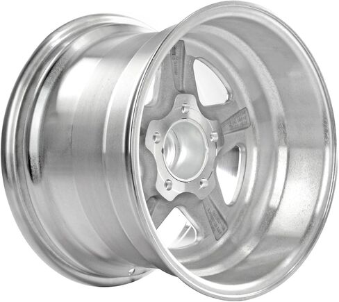 JEGS Sport Star Aluminum Wheel 15in.x 10in.| 5 x 4.75in.Wheel Bolt Pattern Spacing | -25 mm Offset | 4.5in.Backspacing | Polished Finish | 3.27in.Center Bore | Includes Center Cap in Kuwait