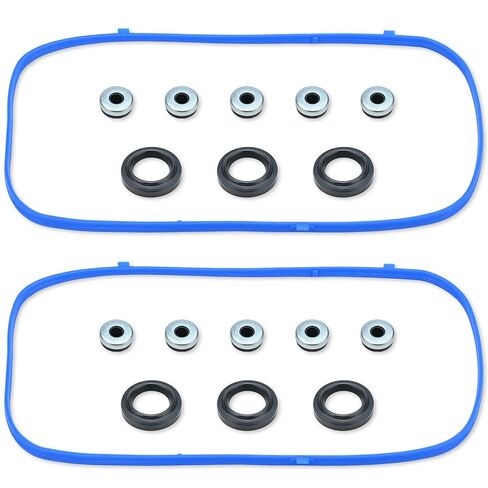 Valve Cover Gasket Set Replacement for 2003-2010 Honda Acura Pilot Accord Odyssey Ridgeline MDX RL TL Vue 3.0L 3.2L 3.5L 3.7L V6 Engine High-Sealing Gaskets Replace# VS50607R in Kuwait