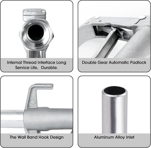 3/4" Manual Fuel Nozzle with Hook for Diesel Gasoline Kerosene, Max Flow Rate Up to 26 GPM For Manual and Electric Pumps 15/16" (OD=24mm) Outlet in Kuwait