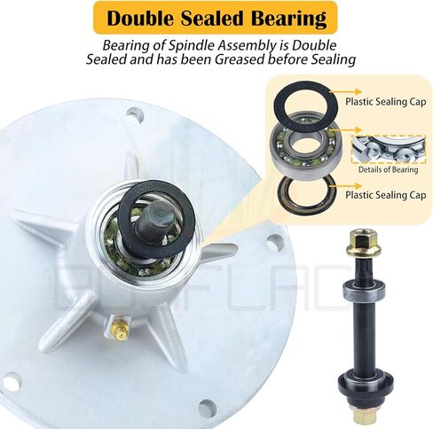 2 Pack 1001200MA Spindle Assembly Replaces Murray 1001200MA Spindle 492574MA 1001046 1001200 092574 94129MA 7601127MA for Murray 42 inch Deck Spindle Murray 38'' 40'' 42'' 46'' Lawn Tractors in Kuwait