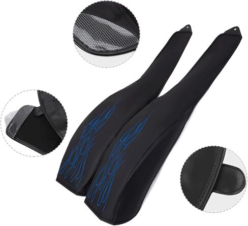 حمالة صدر من جلد البولي يوريثان متوافقة مع Harley Tri Glide Ultra Classic FLHTCUTG 2009-2025، Street Glide FLHXXX 2010-2011 (أزرق) in Kuwait