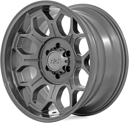 Rough Country 77 Series One-Piece Aluminum Wheel - 20x9, 6x5.5" Bolt Pattern, 0mm Offset, Gun Metal Gray in Kuwait