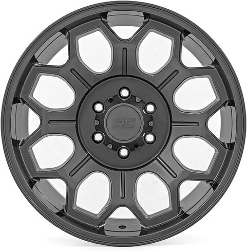 Rough Country 77 Series One-Piece Aluminum Wheel - 20x9, 6x5.5" Bolt Pattern, 0mm Offset, Gun Metal Gray in Kuwait