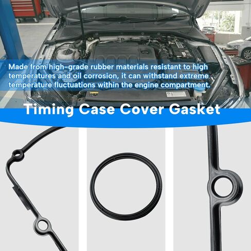 Timing Case Cover Gasket Fit for VW Golf 2013-2021 Fit for Passat 2015-2021 Fit for Tiguan 2016-2021 Fit for Audi A4 A5 Q3 Q5 2013-2021 Replace 06K103483 Chain Cover Gasket Seals in Kuwait