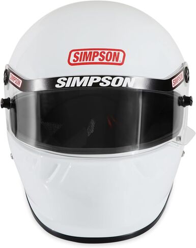 Simpson Helmet, Vudo, Full Face, Snell SA2025, Head and Neck Restraint Ready, White, Medium, Each in Kuwait