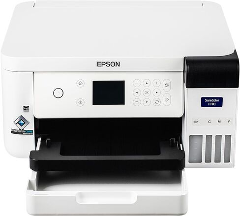 حزمة طابعة Epson SureColor F170 الصبغية (C11CJ80201) مع كابل إيثرنت، وكابل USB، وقماش من الألياف in Kuwait