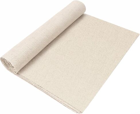 Linen Embroidery Fabric, 20 by 59-Inch Needlework Fabric Natural Color Embroidery Cloth for Garment Craft Punch Needle DIY Projects Backing Curtains Home Decor in Saudi Arabia