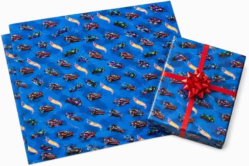 Danilo Promotions LTD ورق تغليف Hot Wheels، ورق تغليف Hot Wheels 2 Sheet 2 Tag، ورق تغليف عيد الميلاد in Kuwait