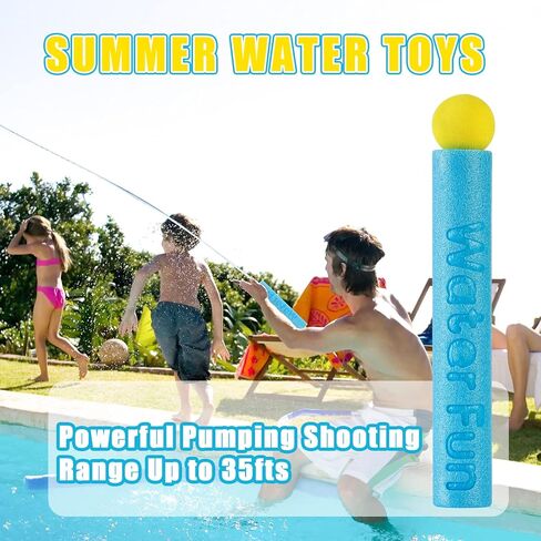 FENYAN Water Blasters 12PCS, Foam Squirt Guns for Toddlers 1-3, Pool Toys Water Soaker Squirter Gun for Kids 3-10, Summer Beach Party Game Water Fighting in Kuwait