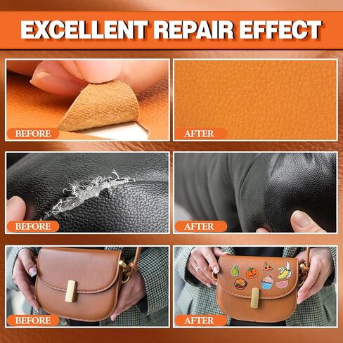 Leather Glue 60ml - Extra Strong, Waterproof & Flexible Adhesive - Fast-Drying Repair Glue for Leather & Vinyl - Ideal for Shoes, Bags, Sofas, Jackets, Car Seats & More in Kuwait