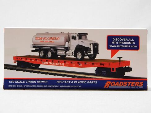 شاحنة خزان النفط MTH RAILKING دونالد جي ترامب DIE-CAST مقاس 1:50 مقياس O 30-50121 in Kuwait