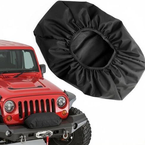 Heavy-Duty Winch Cover, Universal Fit, Waterproof & Dustproof, UV-Resistant 1200D Oxford Cloth, Protective Cover for 8500-12500 lb Electric Winches (22" x 10.5" x 8.1") in Kuwait