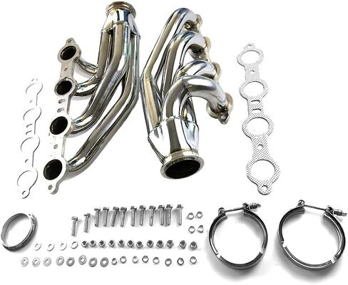 Exhaust Headers for LSX LS1 LS2 LS3 LS6, 1 3/4" Primaries 3" Collector, Polished Stainless Steel Turbo Headers, Fit for Small Block V8 5.7L 6.0L 6.2L Engines, Forward Facing Up in Kuwait