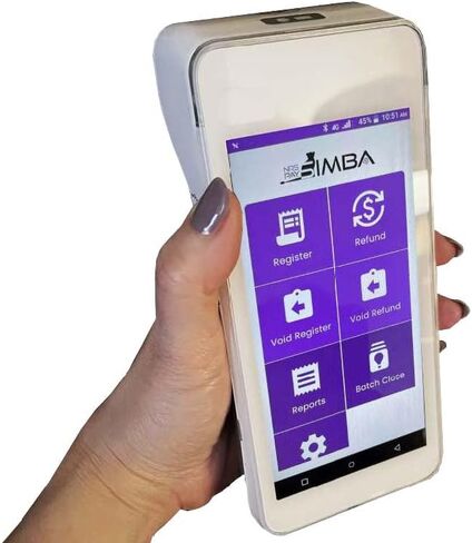 Simba from NRS - The Ultimate Handheld standalone Credit Card Processing Terminal for Dual Pricing/Cash Discount - Requires NRS Account with SwyftPAY Prior to Shipping in Kuwait