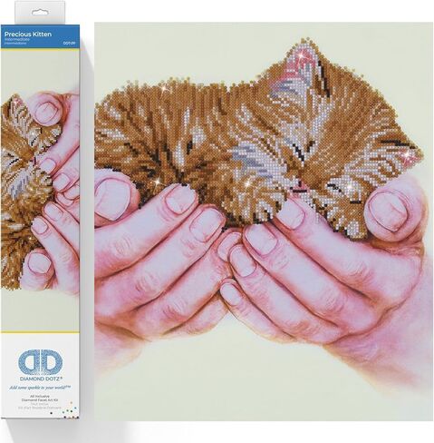 DIAMOND DOTZ ® - Lulu Llama، مثقاب جزئي، Dotz دائري، مجموعات طلاء الماس، مجموعات فنية ماسية للبالغين، فن الأحجار الكريمة، فن الماس، مجموعات Dotz الماسية، 16.5 بوصة × 12.6 بوصة in Kuwait