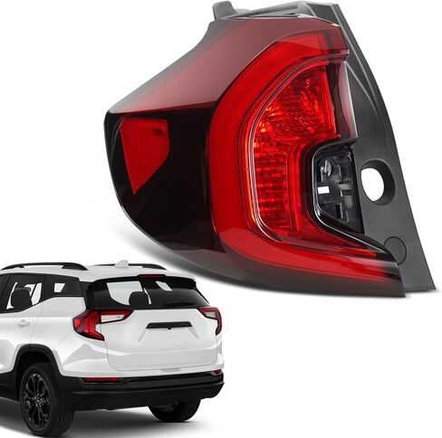 مجموعة مصابيح الذيل متوافقة مع 2018 2019 2020 2021 GMC Terrain SLE SLT SL الخلفية الخارجية LED المصابيح الخلفية للركاب الأيمن، استبدال OEM: GM2805135 84379498 in Kuwait