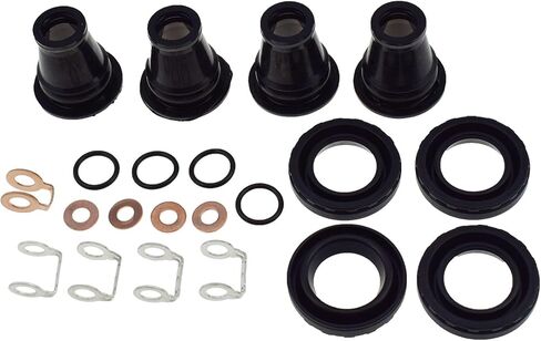 Valve Cover Injector Oil Seal Kit Fit for Nissan NP300 PickUp Navara D40 D22 Pathfinder R51 YD25 2.5 166188H800, 166358H800, 1662654T00, 166278H800 13276BN30A, 13276-BN801 in Kuwait